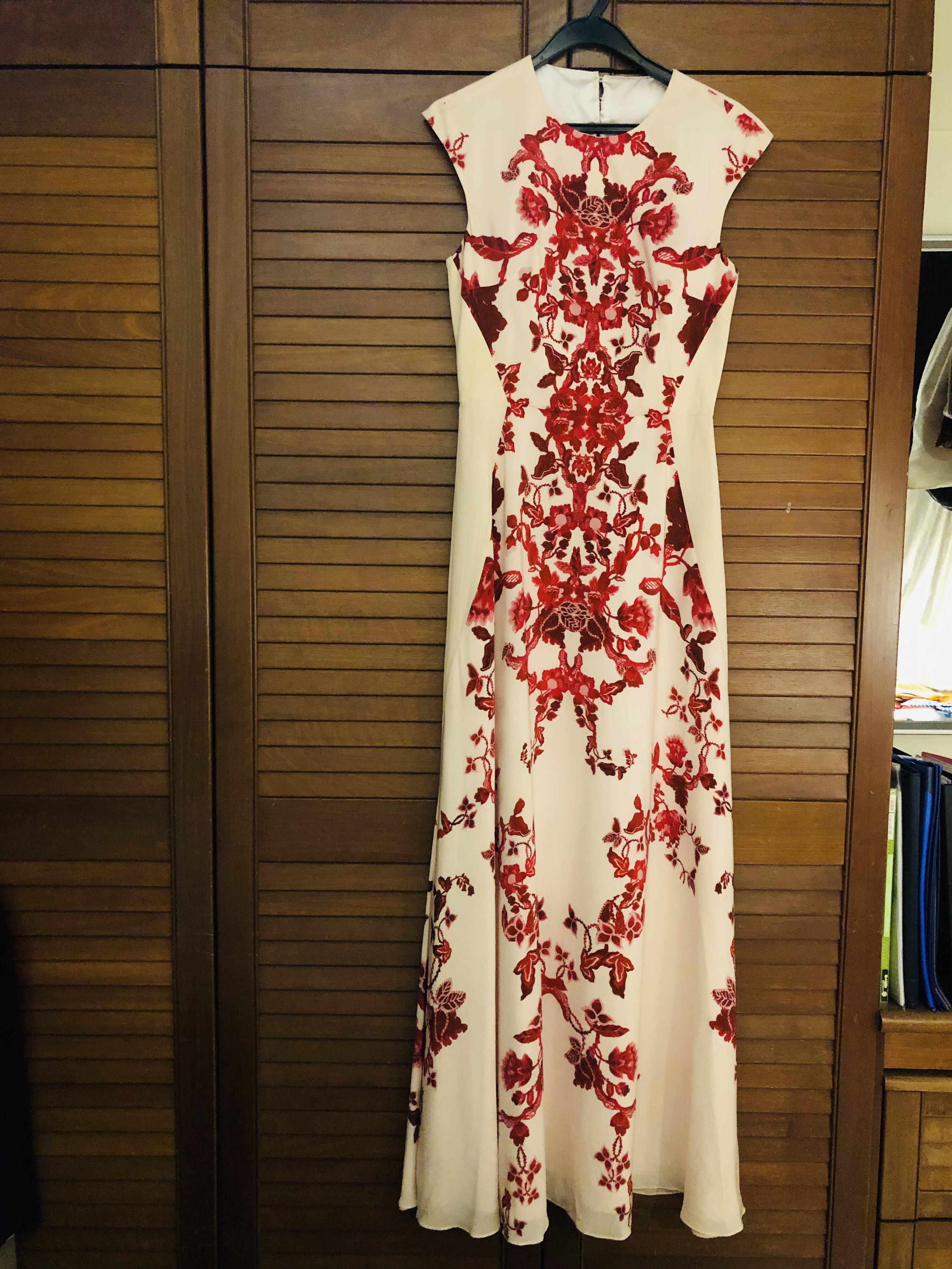 TED BAKER Oriental Print Gown Women s Fashion Dresses Sets Evening dresses gowns on Carousell