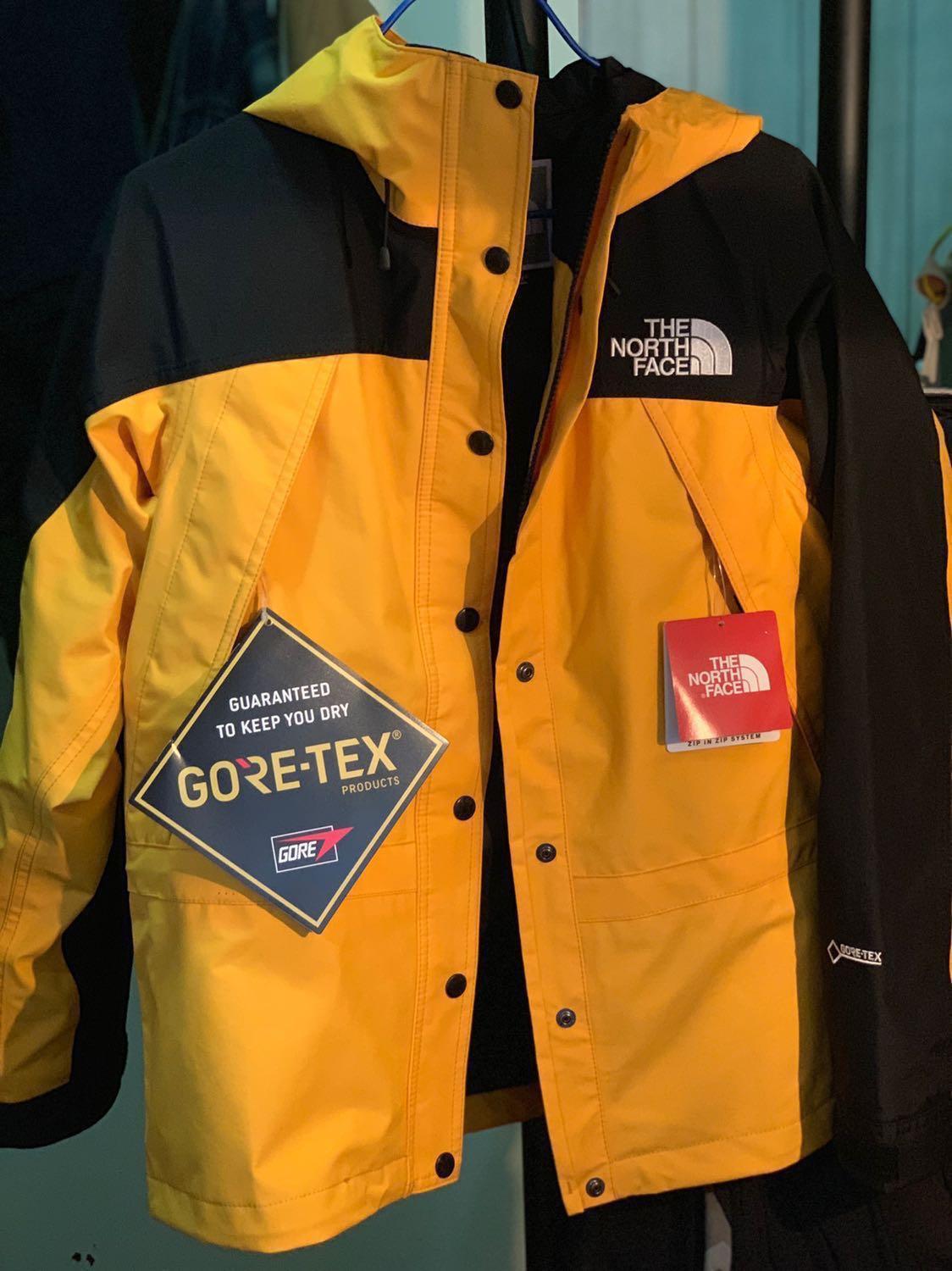 日版The North Face 黃色Mountain Light Jacket 全新Goretex size M 