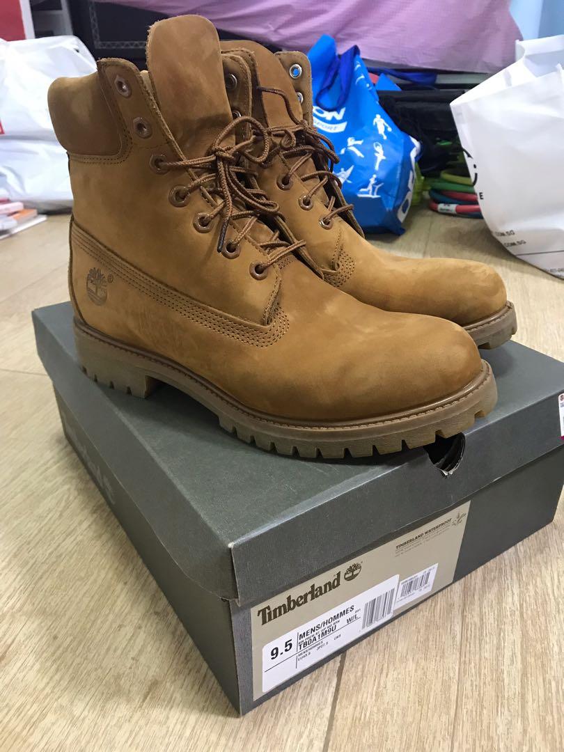 used black timberland boots