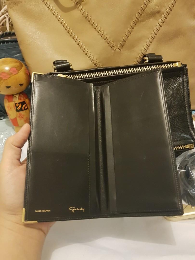 Vintage Givenchy Long Leather Wallet, Luxury, Bags & Wallets on Carousell