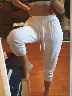 White Garage Sweats