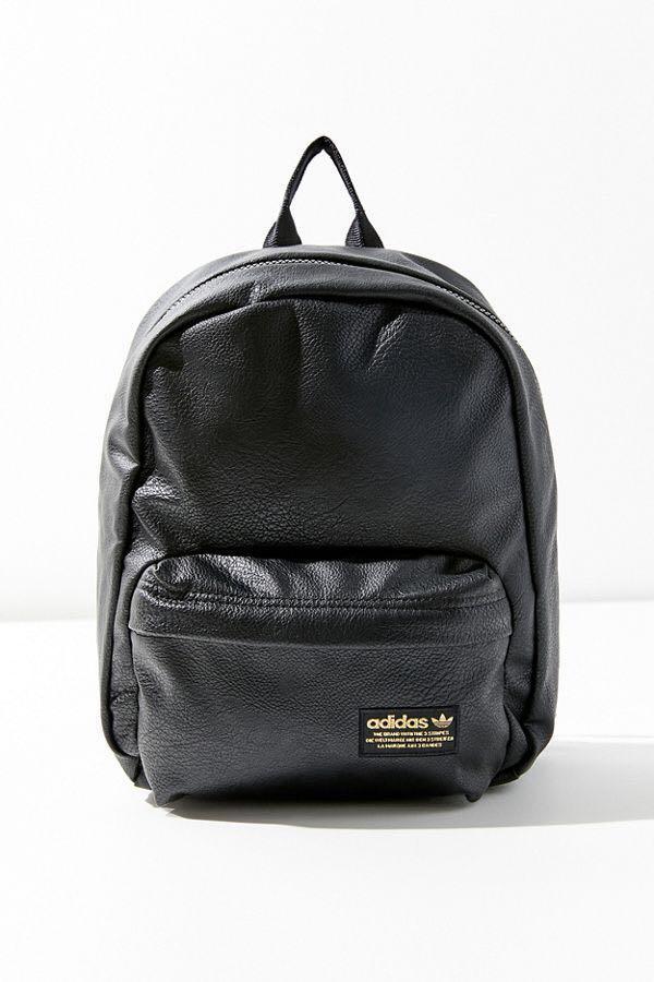 adidas faux leather backpack