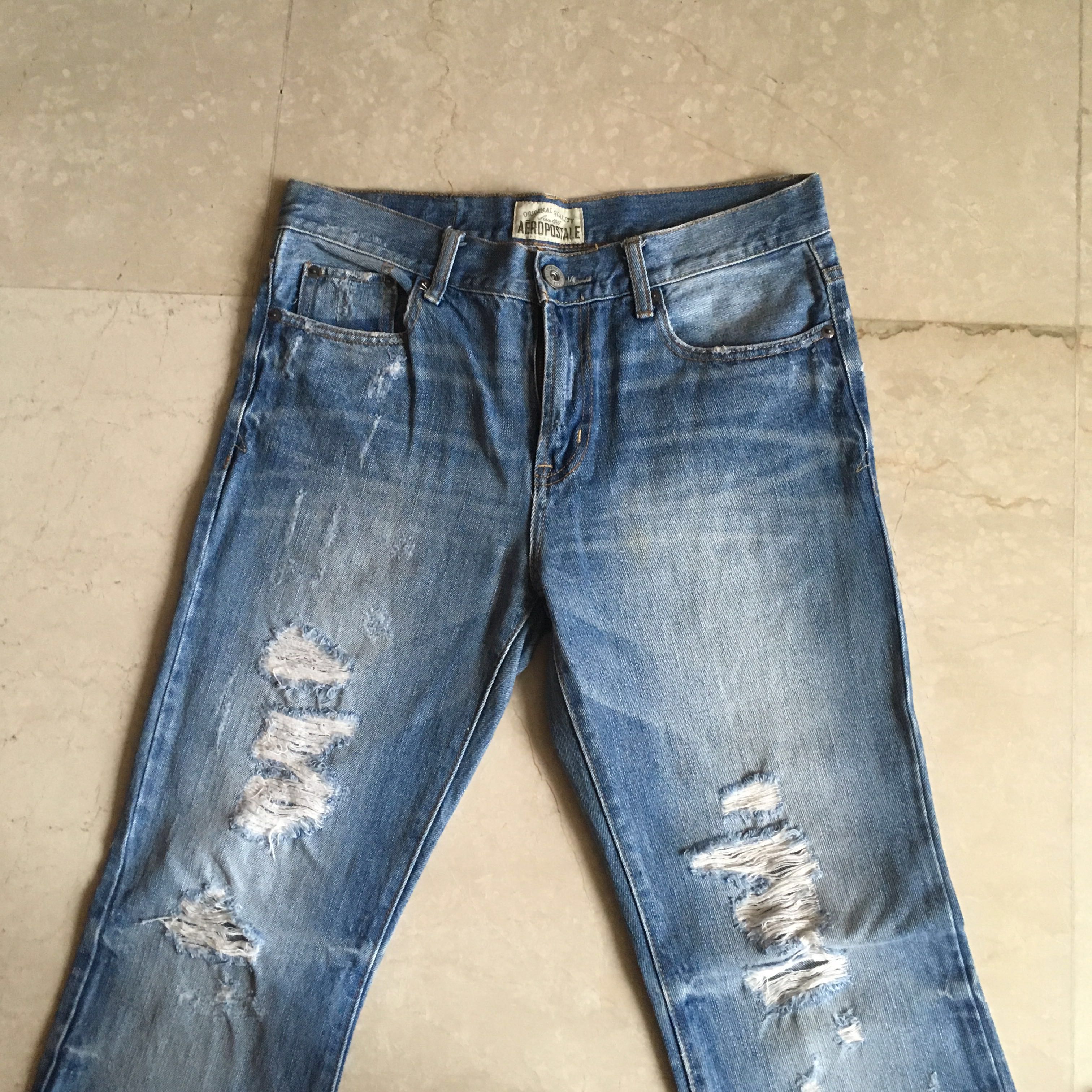 Aeropostale ripped jeans, Men's Fashion 
