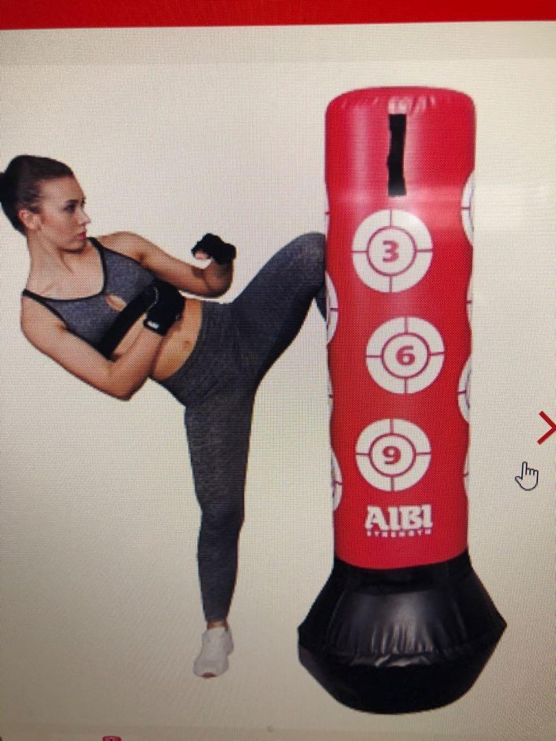 AIBI Power Tilt Free Standing Punch Bag hardly used for sale Sports Equipment Exercise Fitness Cardio Fitness Machines on Carousell
