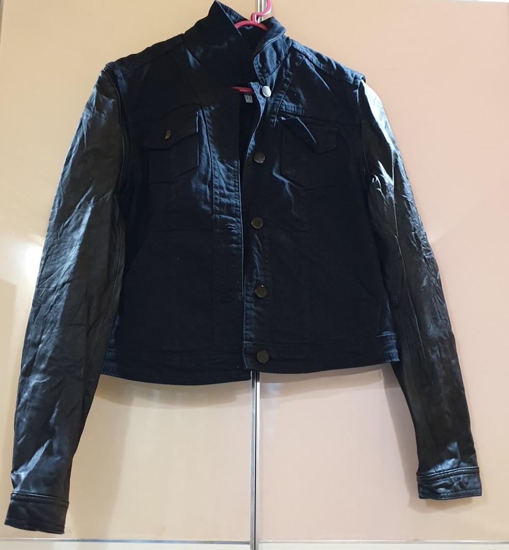 Armani Jeans Black Denim Jacket 