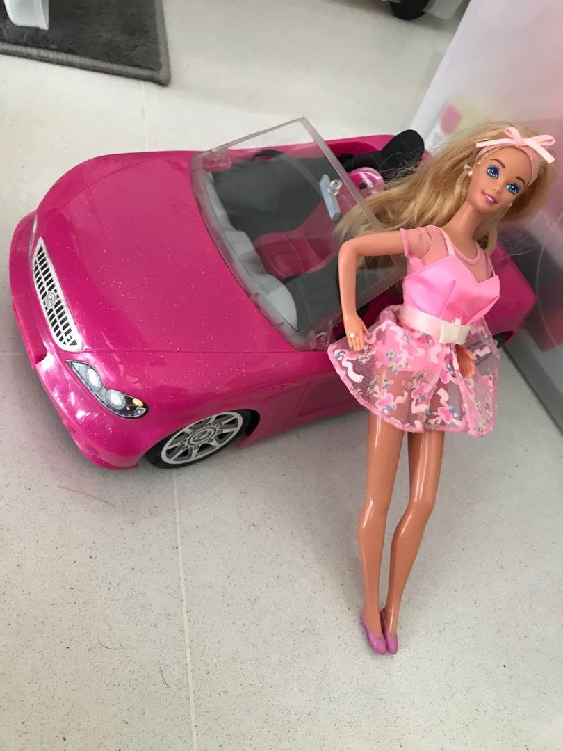 barbie and car