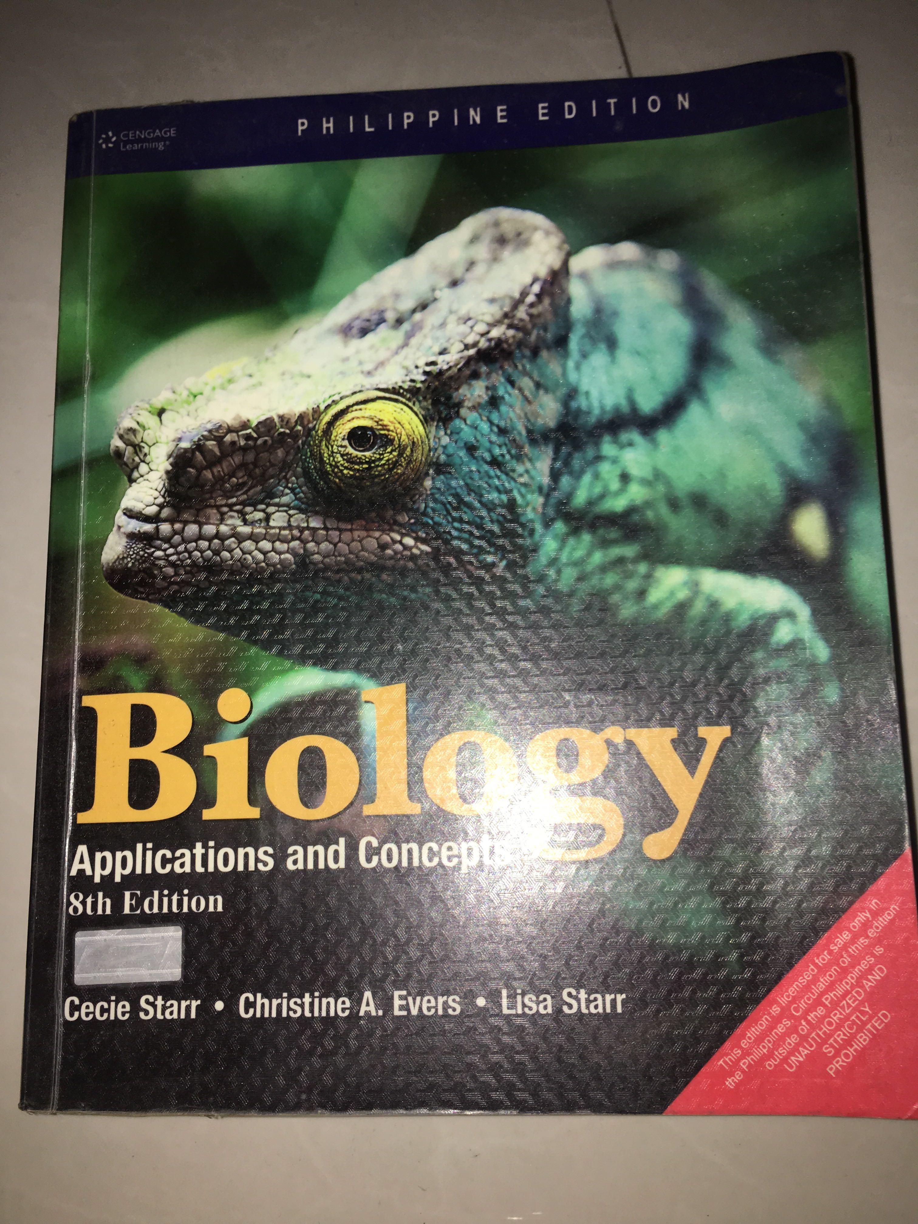 Biology concepts and connections (Category: Textbooks) located in Quezon City. Submitted by CLing (Listing ID 212578627, Image 1). Description: 8th ed. Minimal pencil marks.