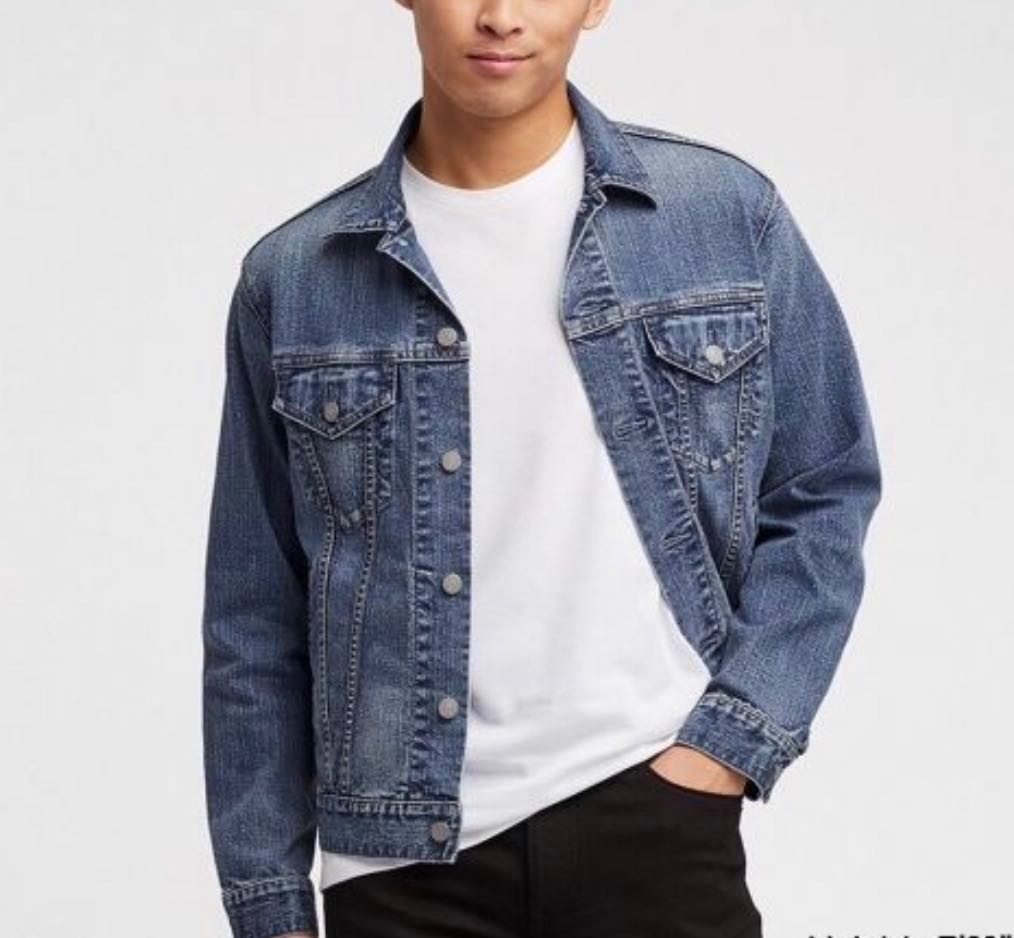 Men's blue clearance jean coats