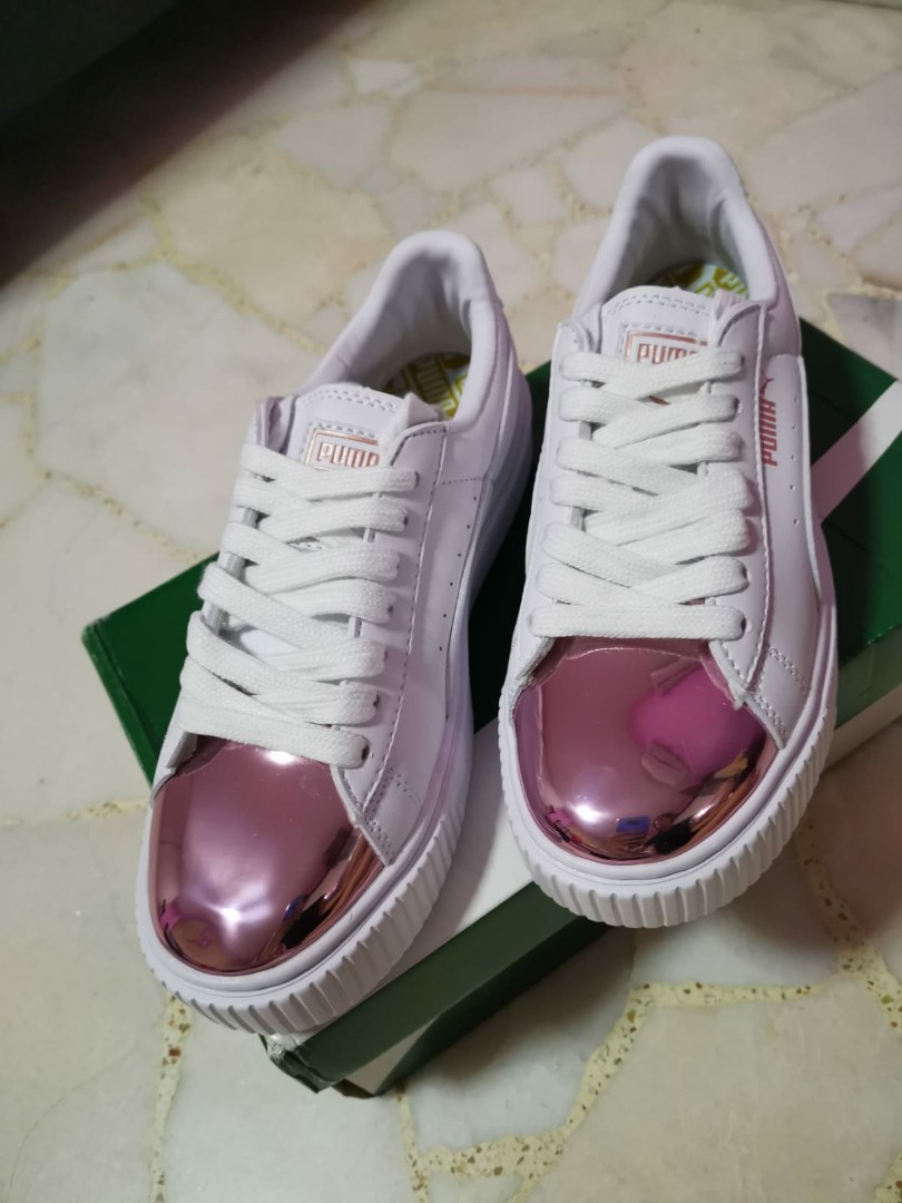 basket puma rose gold