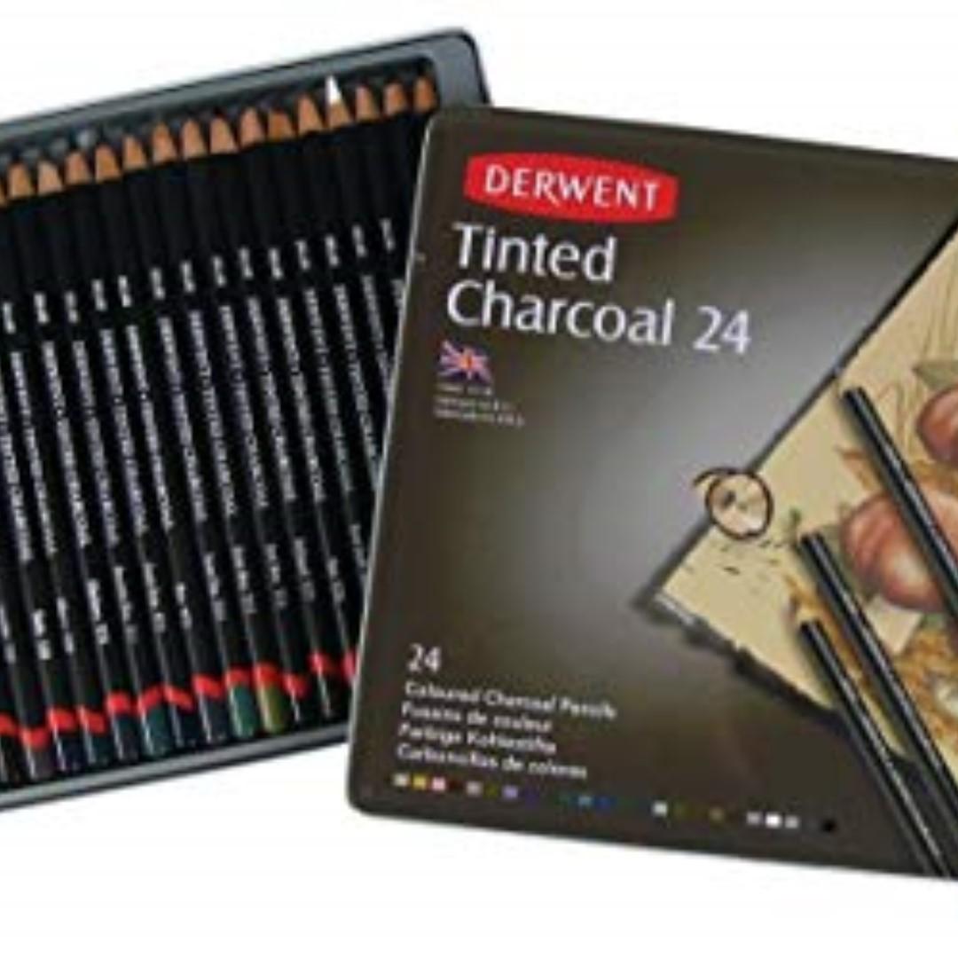 Derwent Drawing Pencils 24 Tin Art Set Design Craft Craft