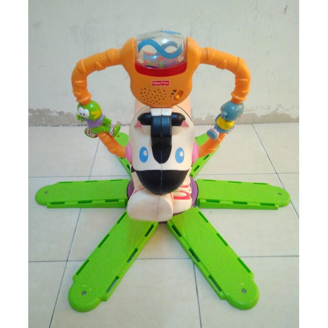 Fisher Price Go Baby Go Bounce Spin Zebra Toys Games Other Toys On Carousell