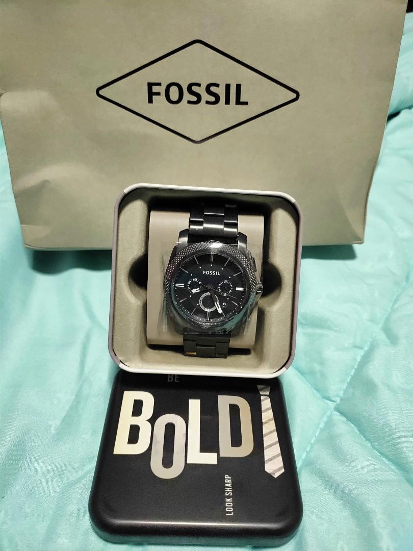 Fossil bold watch best sale