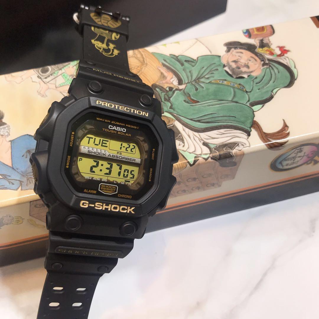 G-SHOCK 七福神特別版系列第五隻- 大黑天gx-56slg-1, 名牌, 手錶 