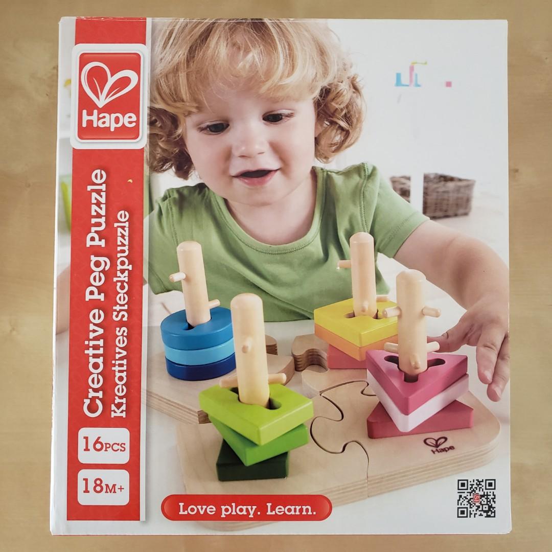 hape creative peg puzzle