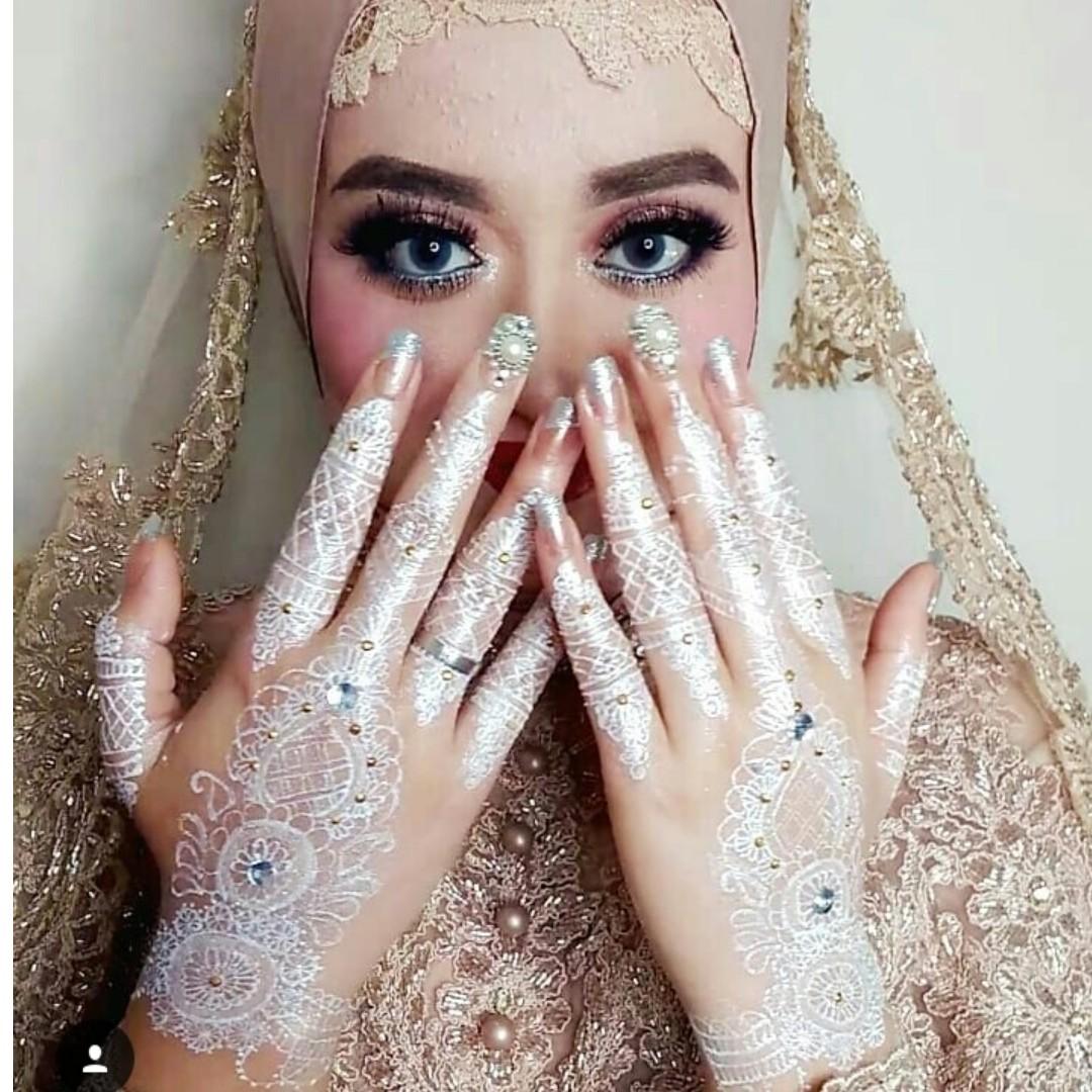 Download 470 Koleksi Gambar Henna Putih Pengantin  Gratis