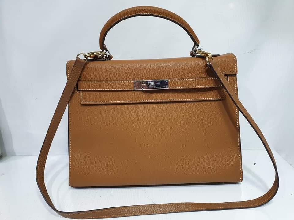 Hermes Mini Kelly Brown Real Leather [TheFabSource TFS22LC], Women's  Fashion, Bags & Wallets, Cross-body Bags on Carousell