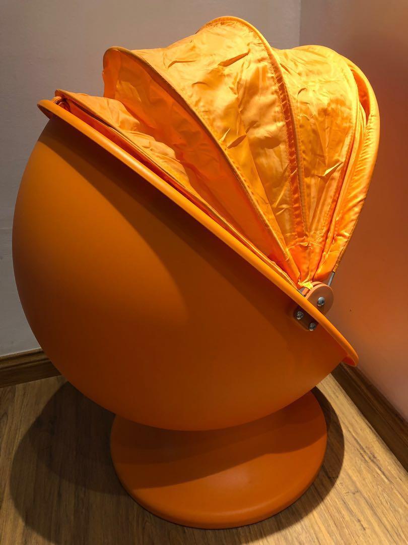 Ikea Kids Swivel Chair / Ikea Egg Chair (Orange), Babies & Kids, Infant