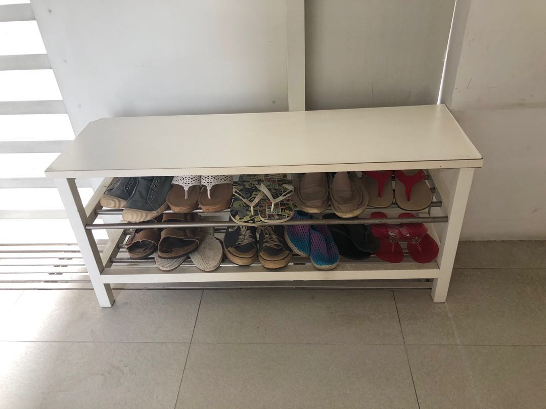 IKEA Shoe Rack Bench Furniture Home Living Furniture Shelves Cabinets Racks on Carousell