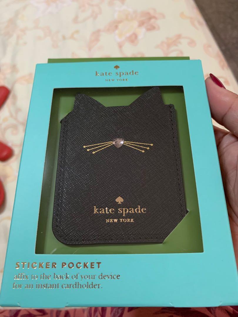 Kate Spade sticker pocket for Phone, Mobile Phones & Gadgets, Mobile &  Gadget Accessories, Mounts & Holders on Carousell