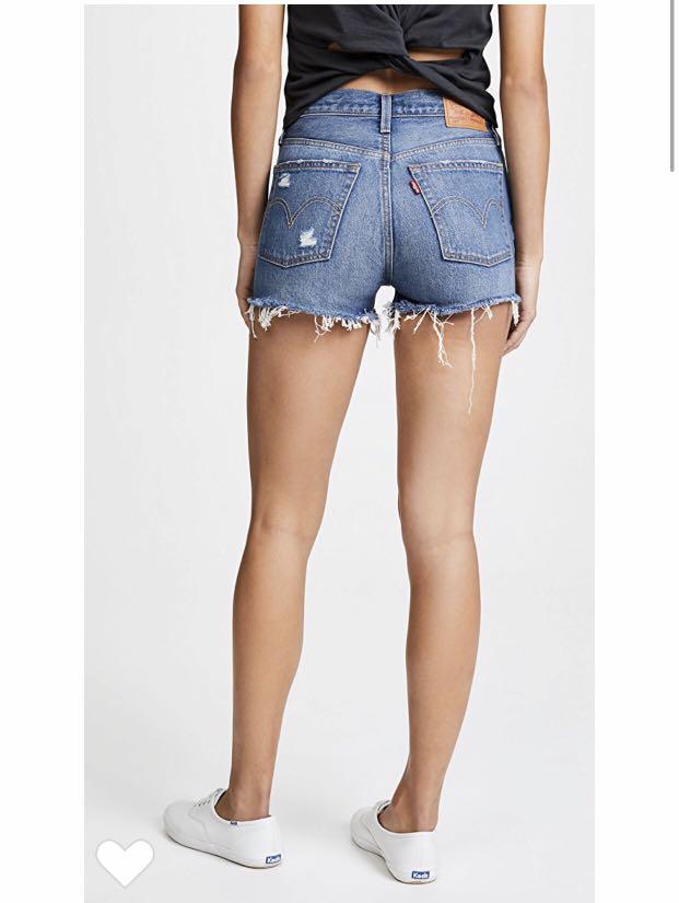 501 levis shorts high rise