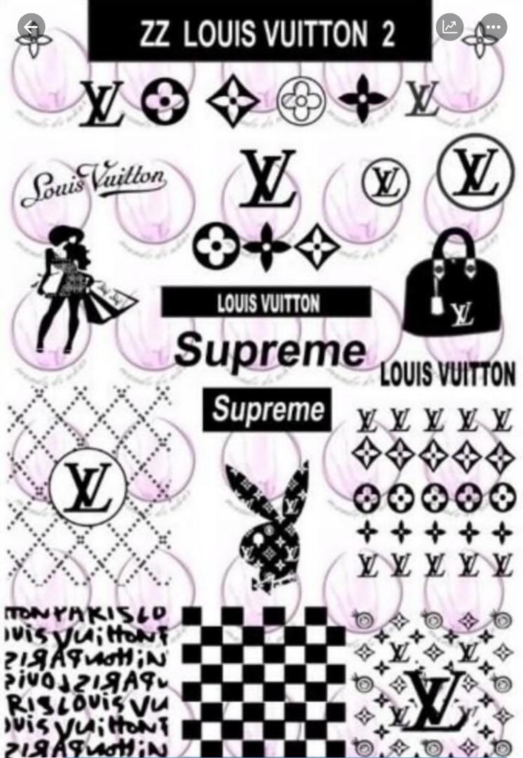 LOUIS VUITTON 2 NAIL STAMPING PLATE TEMPLATE DESIGN STAMP TRANSFER, Health & Beauty, Hand & Foot ...
