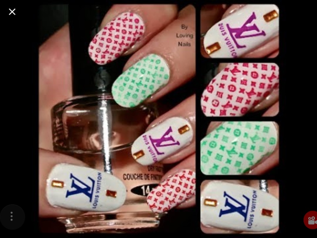 LOUIS VUITTON NAIL STAMPING PLATE TEMPLATE DESIGN STAMP TRANSFER, Health & Beauty, Hand & Foot ...