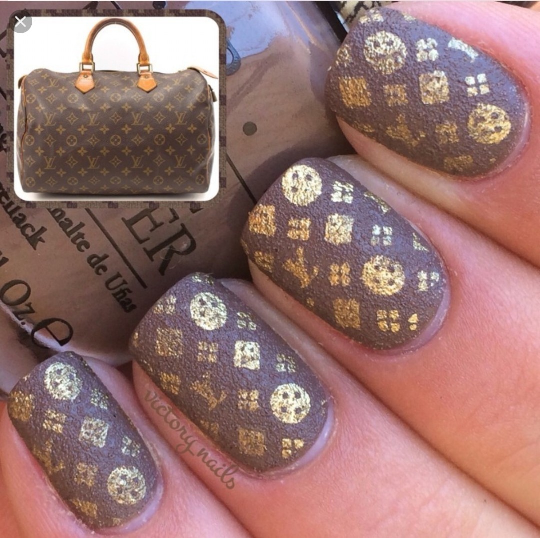 Louis Vuitton manicure by MissKellyLouise on DeviantArt