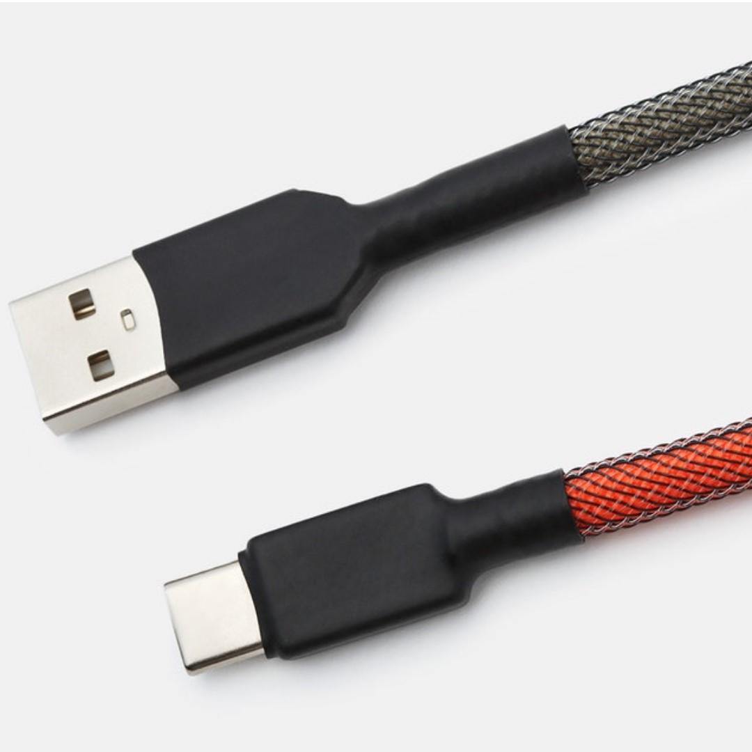Mechcables Green Screen Custom-Sleeved USB Cable, Computers & Tech ...