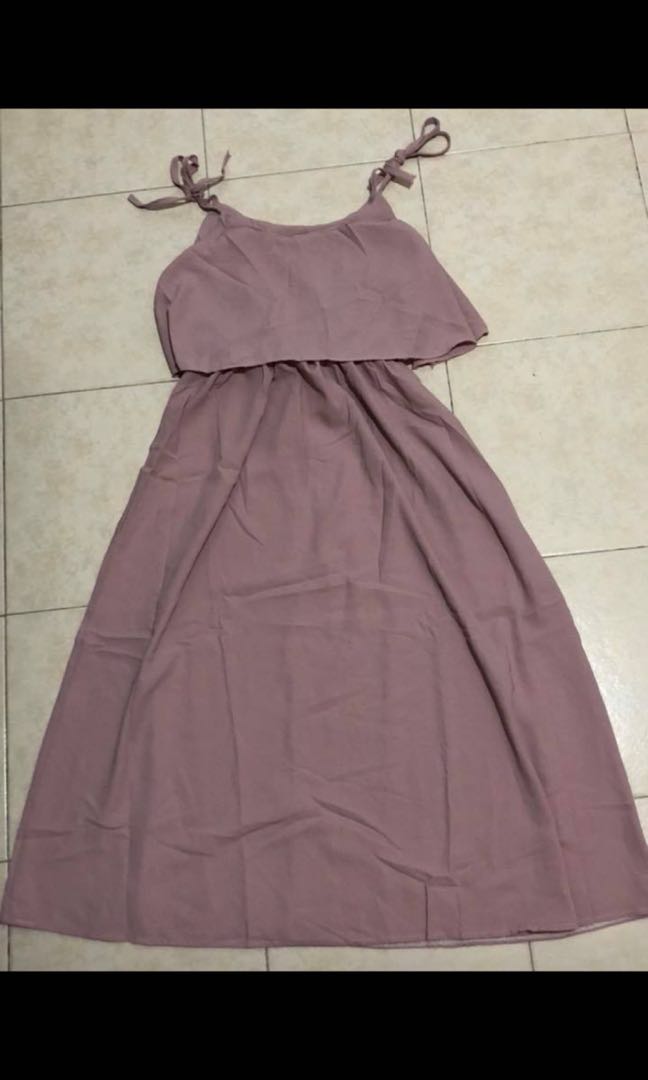 Misshopper Dusty Pink Dress Women S Fashion Clothes Dresses