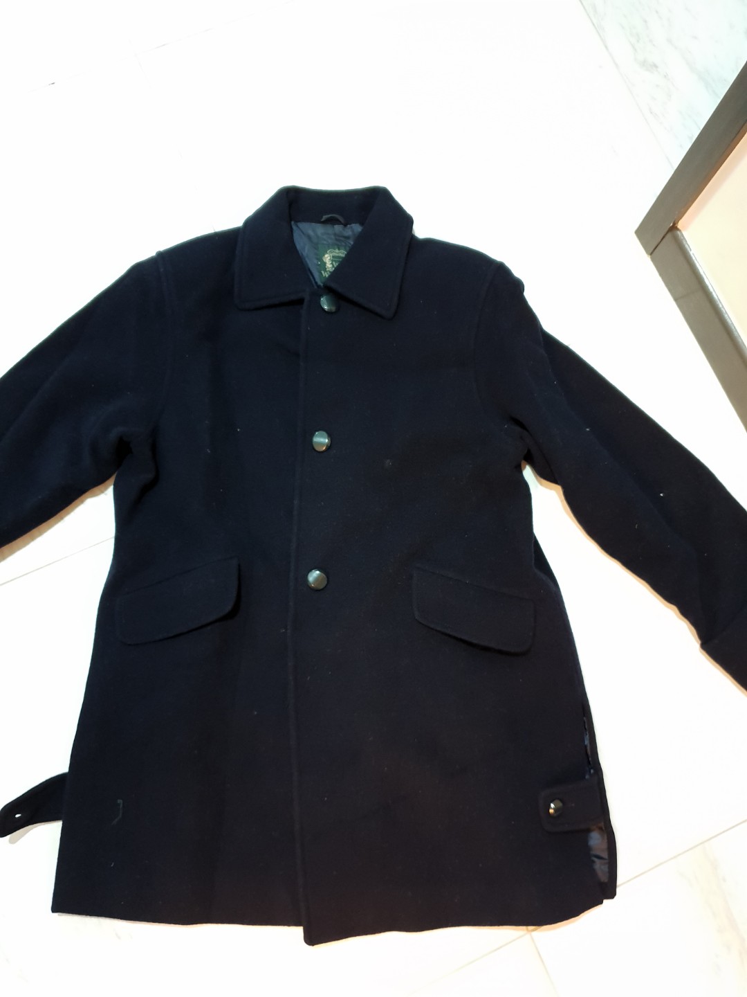 Brooke Trench Coat - Camel, Navy Blue main image 1