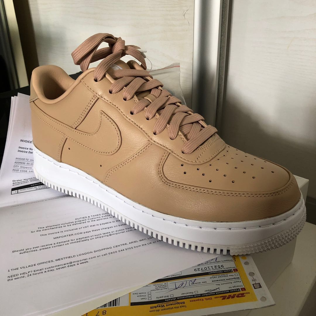 NikeLAB Air Force 1 Vachetta Tan Low us10 Men s Fashion