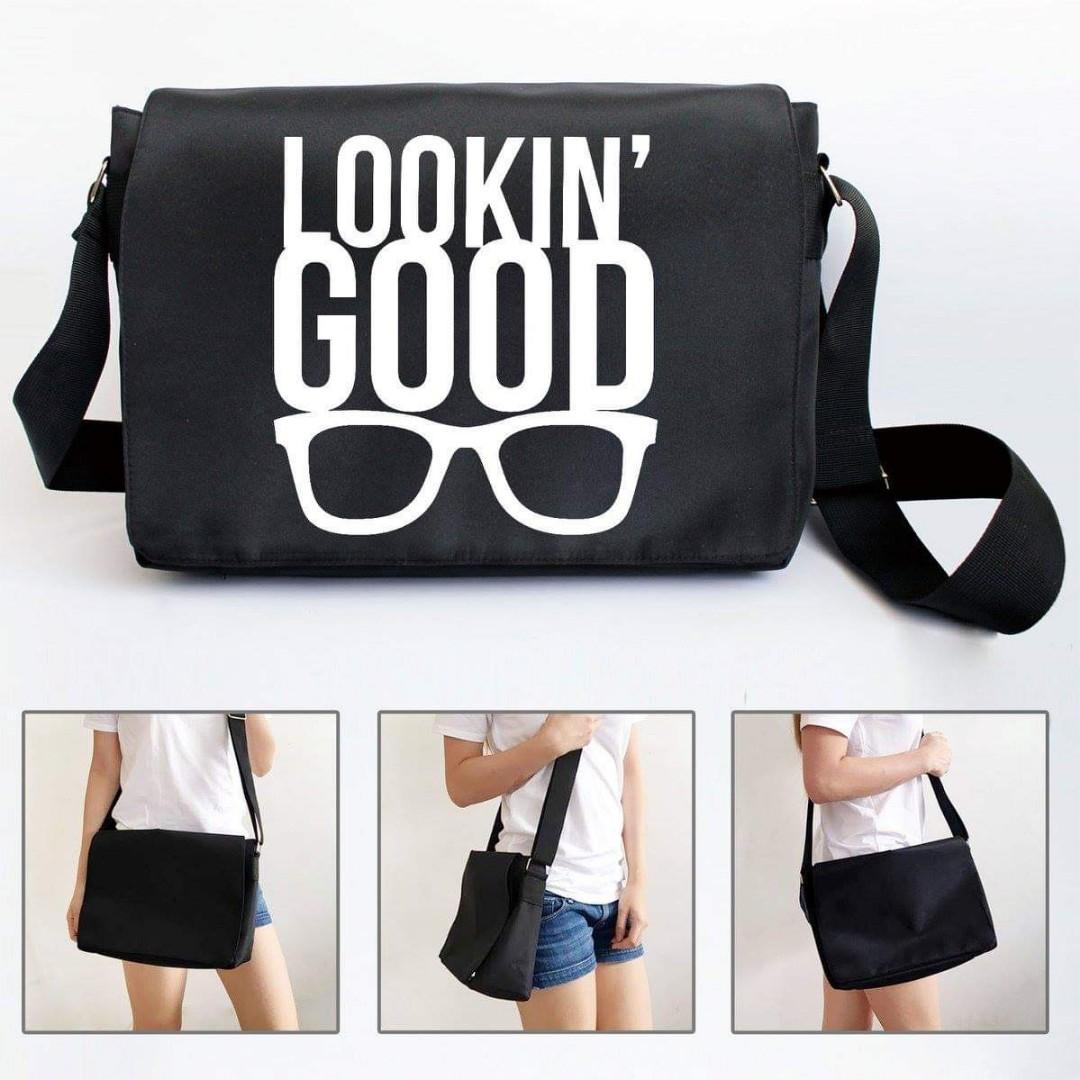 Nylon Messenger Sling Bag (Category: Cross-body Bags) located in Muntinlupa City. Submitted by digidashprinting (Listing ID 212577435, Image 1). Description: Messenger Style Sling Bag. Made from very durable material, similar to the one used by Long Champ. High quality print. On-hand and ready to ship. Customized design also available for a small charge. Inquire for pricing. Note: shipping fee to be shouldered by the buyer.