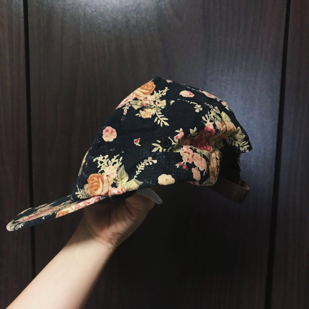 PUBLISH Black Floral Five Panel Cap Women s Fashion Watches