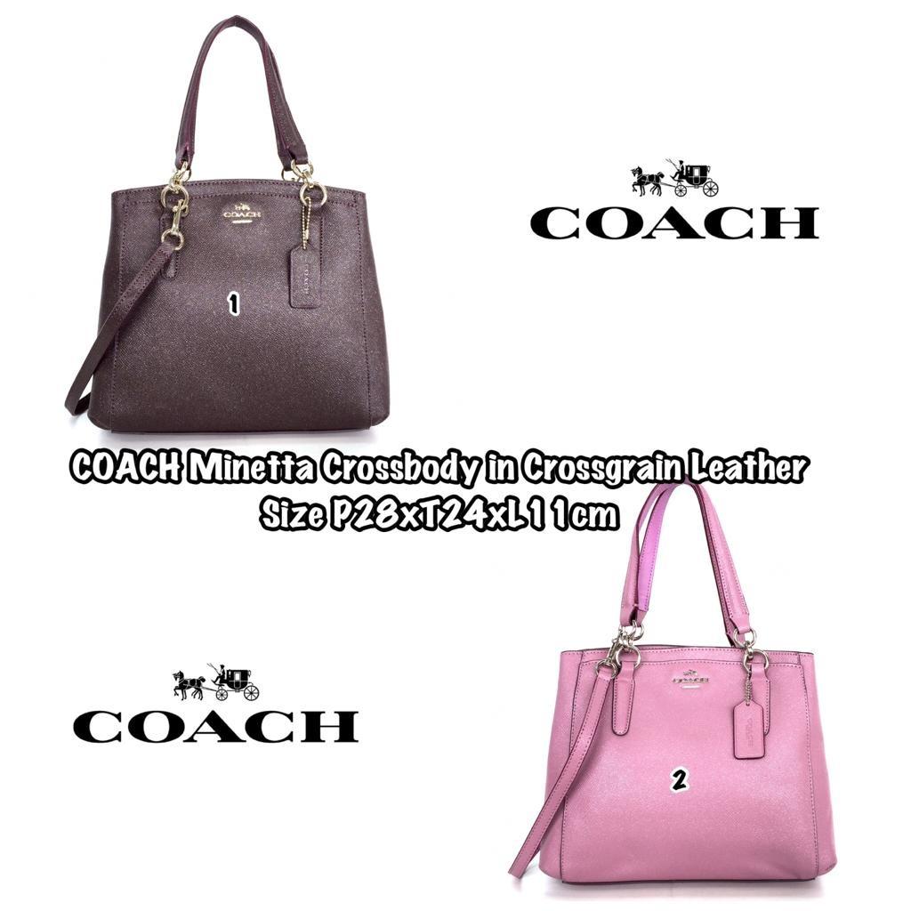 Coach minetta size sales
