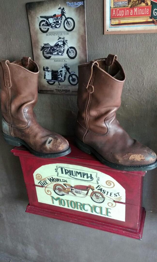 red wing steel toe cowboy boots