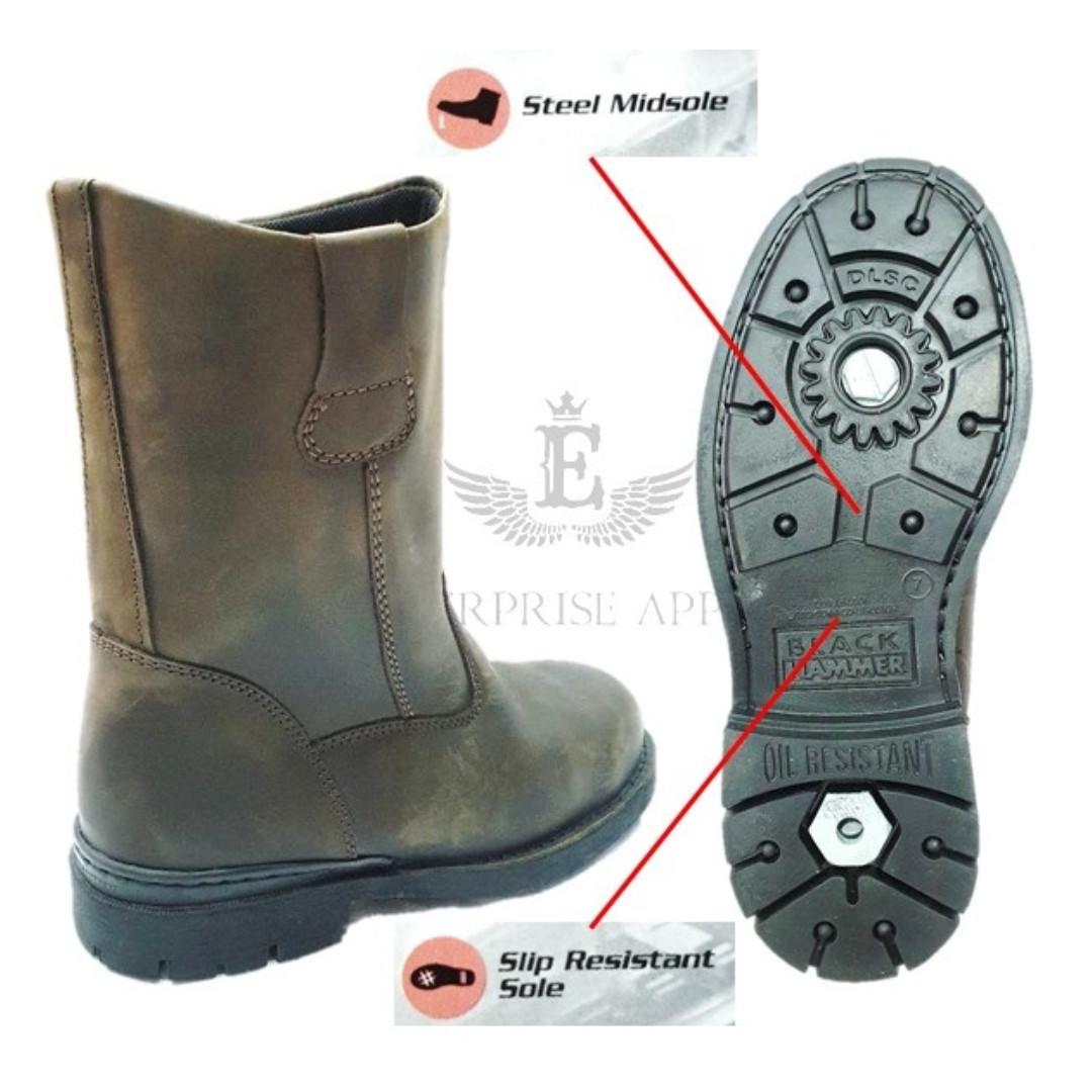 safety boots black hammer
