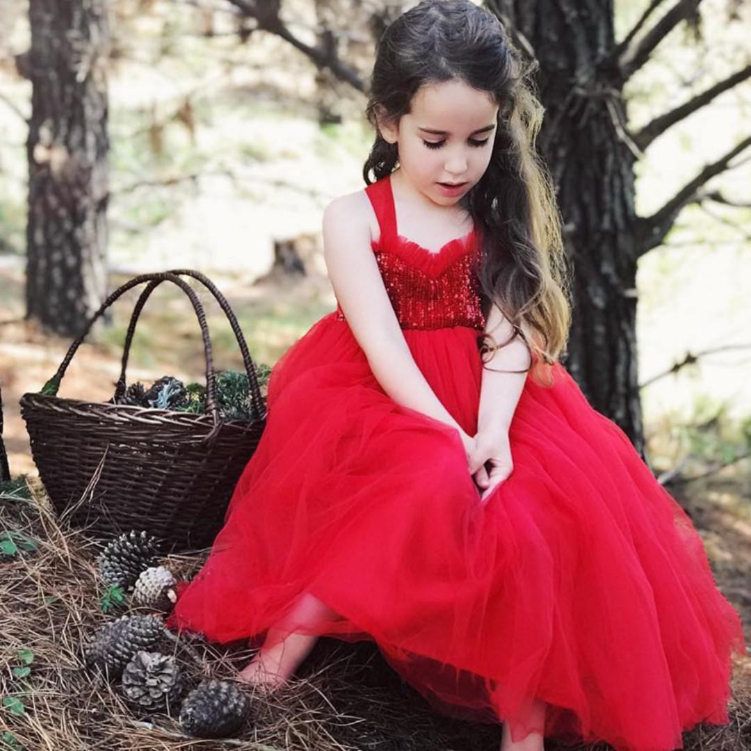 red sequin dress kids