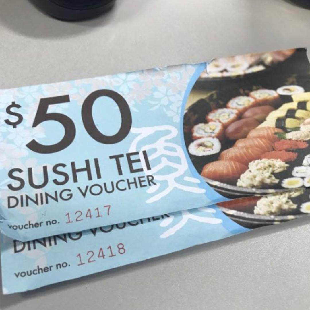 Sushi Tei 50 Voucher Entertainment Gift Cards Vouchers On