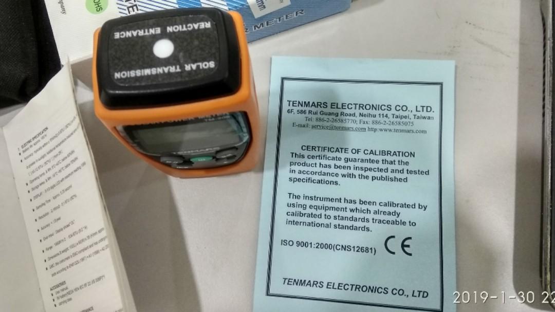 Still NEW - Tenmars TM-206 BTU Solar Power Meter Radiation Energy