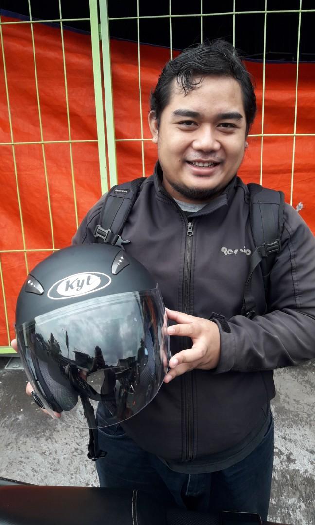 Testimony pembelian Kyt Galaxy slide Black doff Motor di Carousell