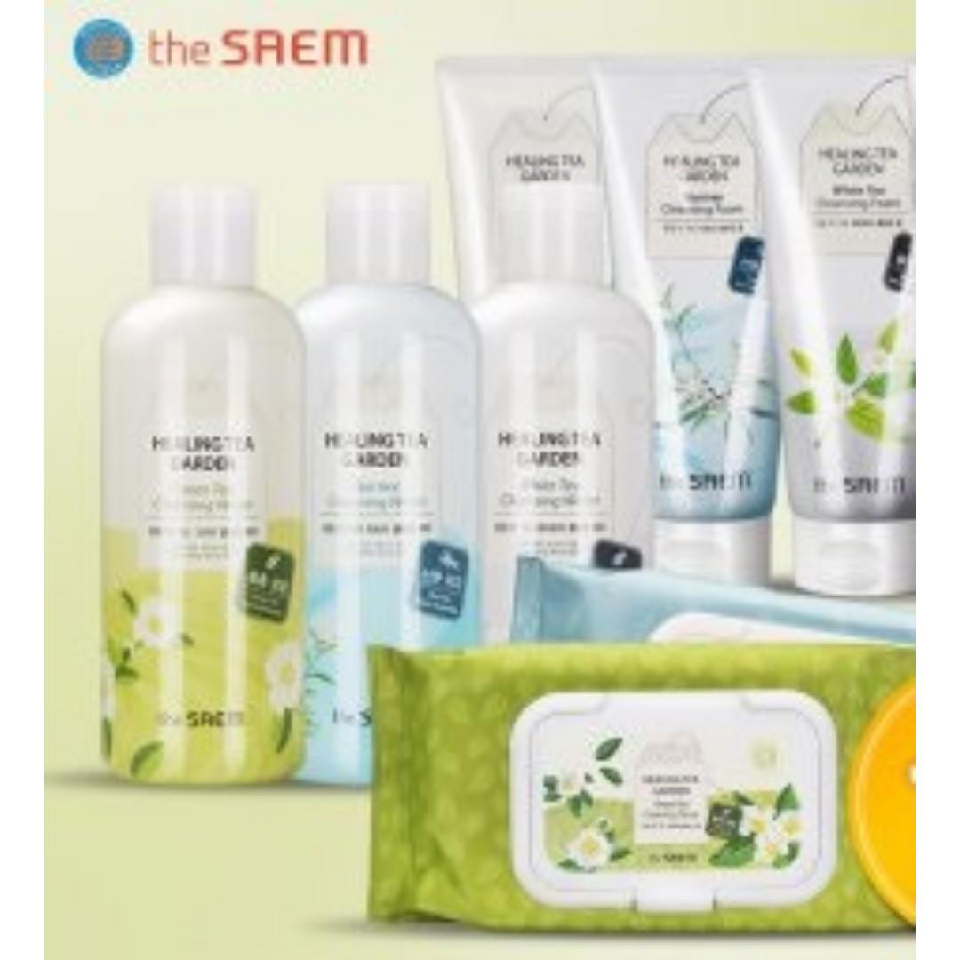 The Saem Healing Tea Garden Cleansing Water Foam Tissue White