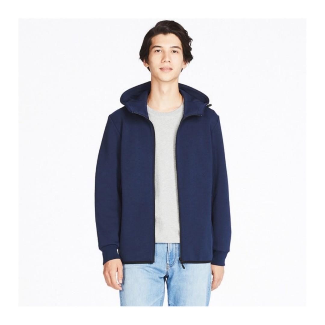 dry stretch sweat full zip hoodie uniqlo