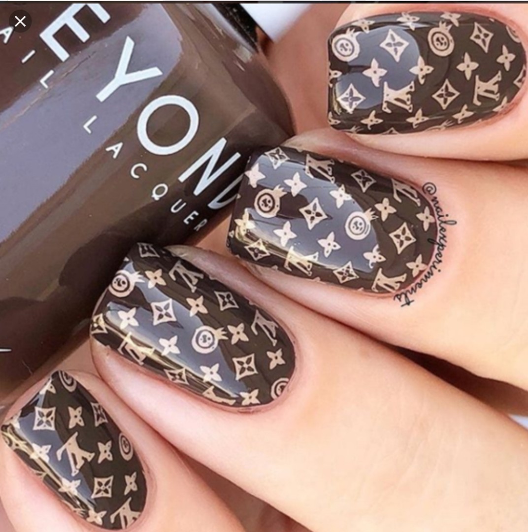 Zz Louis Vuitton Nail Art Stamp Transfer Stamping Plate Templatr