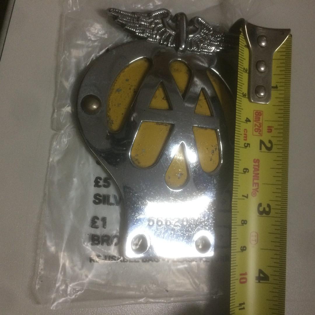 Vintage 1950s Aa Motorcycle Badge Vespa Lambretta Scooter Mini Cooper Car Emblem Car Parts Accessories On Carousell