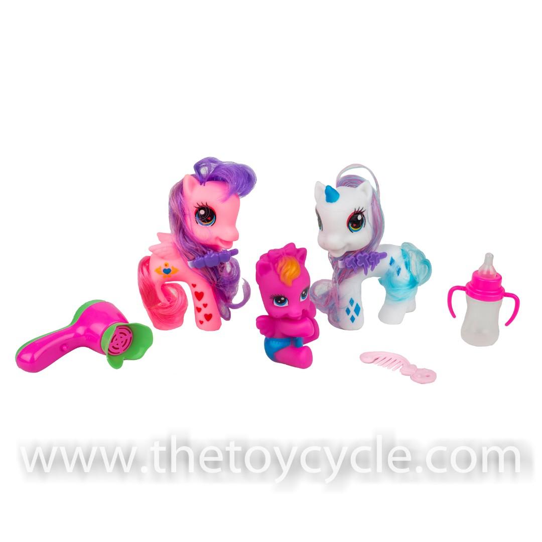 6pcs Unicorn Family Fashion Doll Playset Rubber Toys Babies Kids Toys Walkers On Carousell