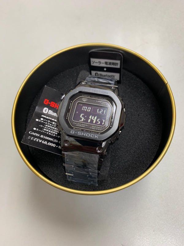 日版黑鋼CASIO G SHOCK GMW - B5000GD-1JF, 名牌, 手錶- Carousell