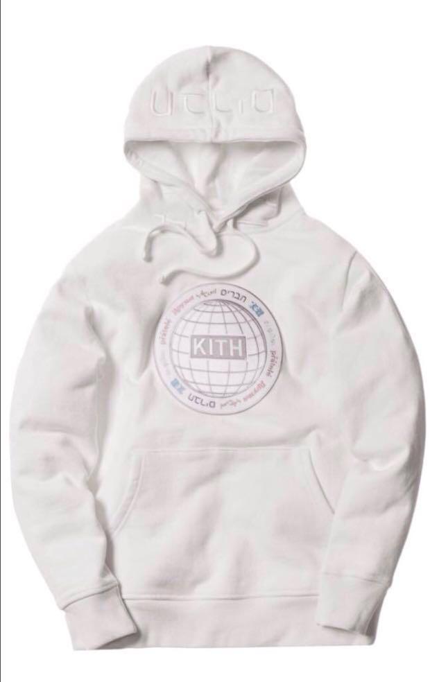 kith global williams white hoodie Men s Fashion Tops Sets