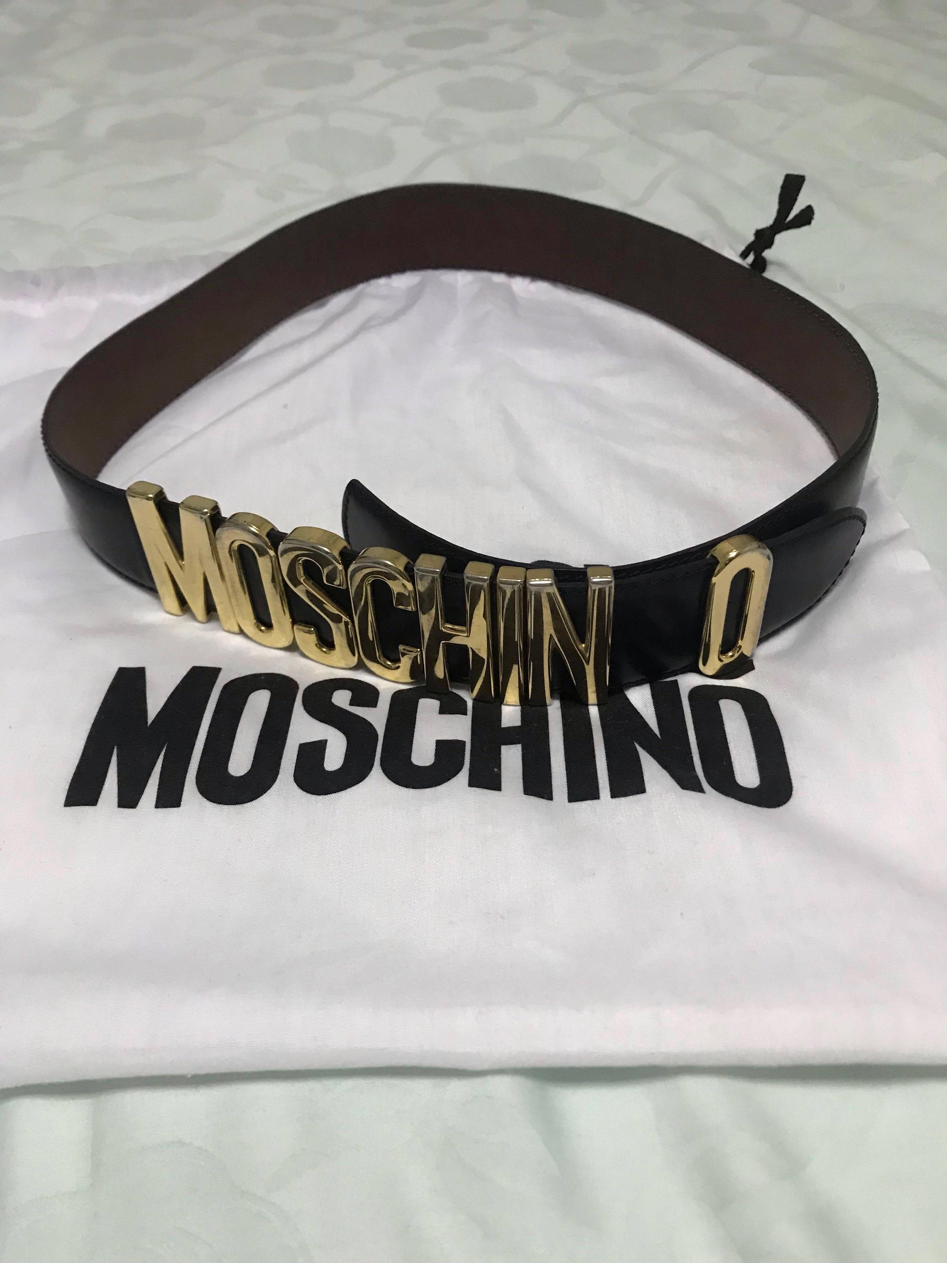 authentic moschino belt