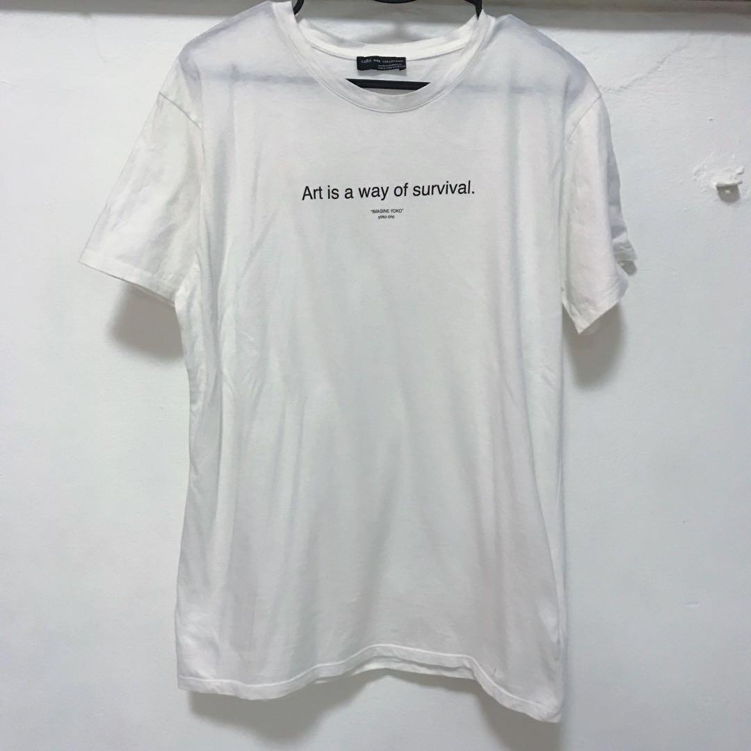 Authentic Zara Yoko Ono Tee Tshirt 