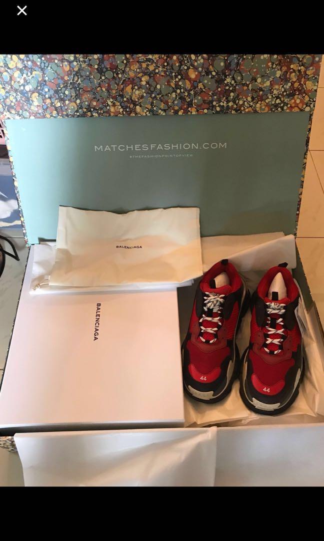 Balenciaga Triple S Men s Fashion Footwear Sneakers on Carousell